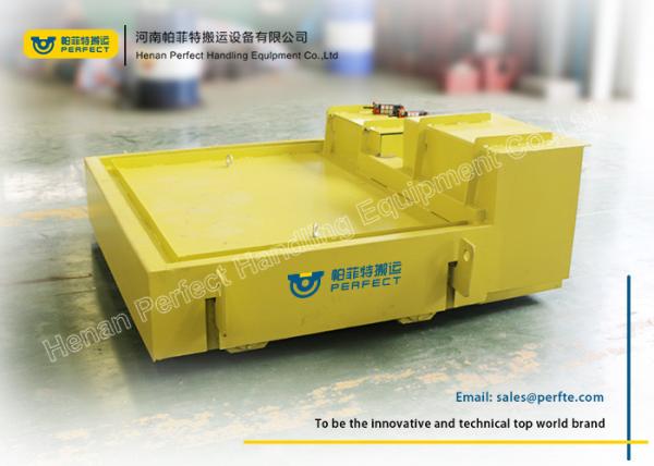 Steel Coil Transfer Trolley / Electric Transport Cart With 25 Ton Loading Capacity