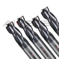 3 Flutes Carbide End Mill 0.4μm CNC Milling Cutting Tools SC45