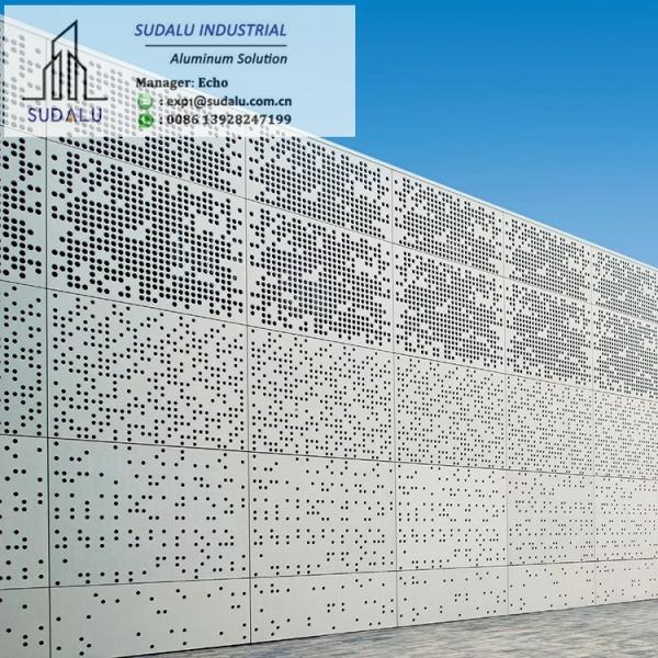 SUDALU 20 Years Guarantee Exterior Cheap Aluminum Laser Cut Cladding Panel from Foshan