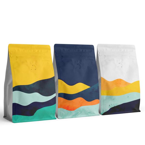 FDA 250g Flat Bottom Pouch , 0.15mm Packaging Food Bags