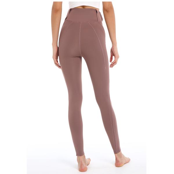 Durable Plus Size Yoga Pants High Waisted Moisture Wicking Peach Hip Leggings