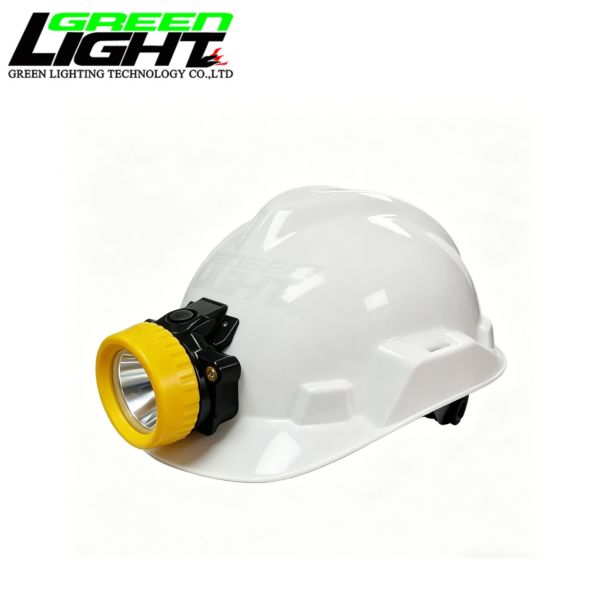 Cordless Mining Cap Lamp 5000Lux Rechargeable LED Miner Headlamp Lightweight IP68 Mining Helmet Light GLT-2