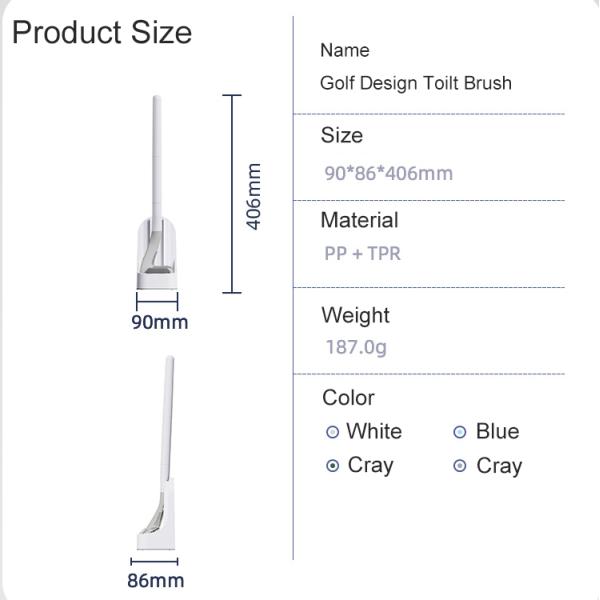 Устойчивый силикон щетки чистки шара туалета 90x4cm с набором держателя