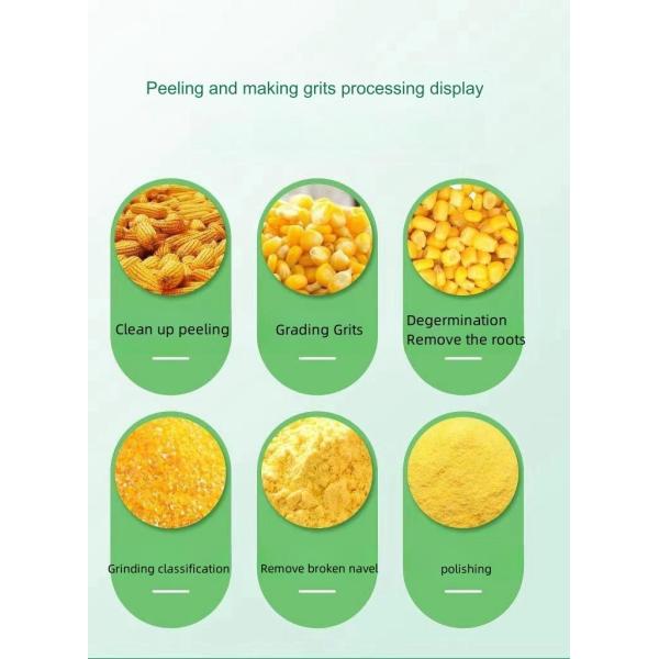 Maize Corn Grits Degerminate Grinder Mill Machine for Industrial in Uganda Tanzania