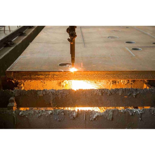 Embedded Punching Laser Cutting Steel Plate for Building Material Applications