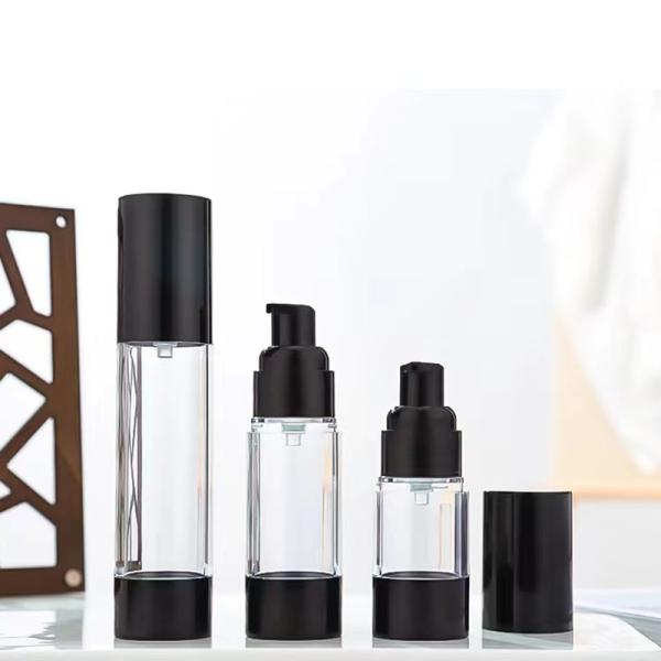 Custom Plastic Airless Bottle 15ml 30ml 50ml with Vacuum Pump