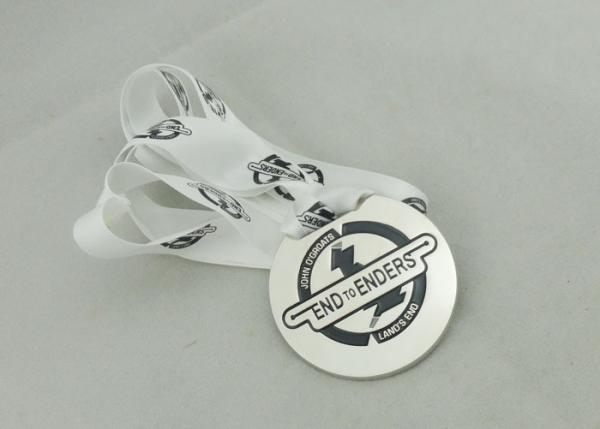 Half Marathon Ribbon Medals Gold Plating For Bowling Game
