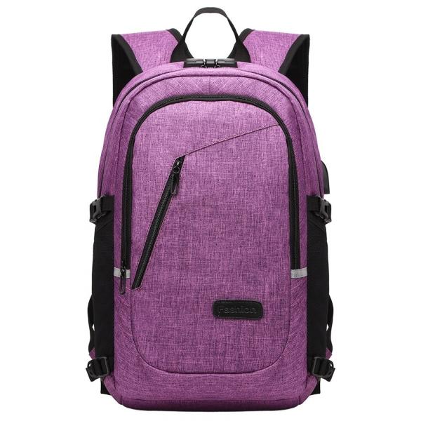 Anti Theft Short Trip Laptop Backpack Large Capacity Waterproof With USB Charging