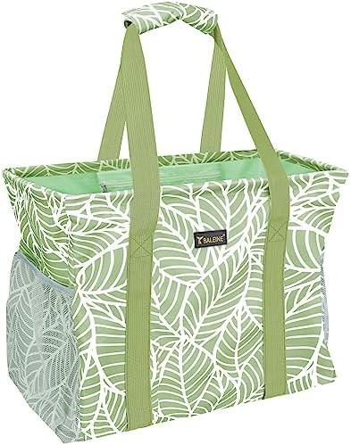 BALEINE EXTRA LARGE UTILITY TOTE BAG WITH WIRE FRAME FOR STORAGE (BLUE, 16.5''X14''X10'')