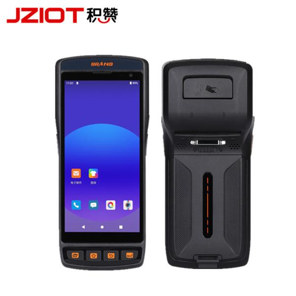 Restaurant PDA with Thermol Printer 2D QR Code Scanner RFID Handheld Terminal for Industrial Use Android 11 Operating System