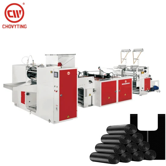 Сумка отброса HDPE Biodegradable делая машину 250pcs/min