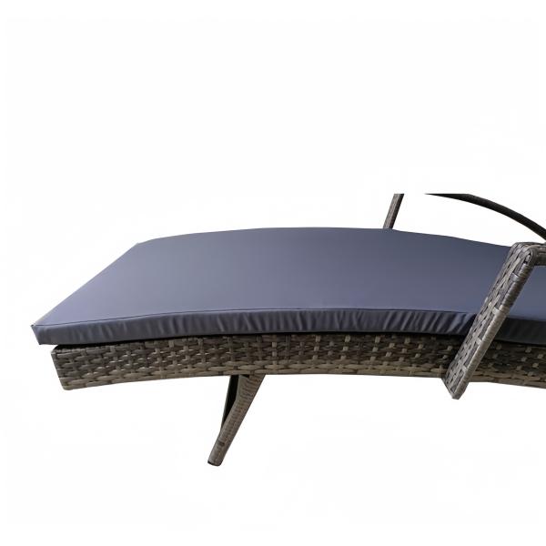 PE Poly Rattan Garden Outdoor Indoor Rattan Lounge Chair Beach Sun Holiday Patio Outdoor Furniture Sets