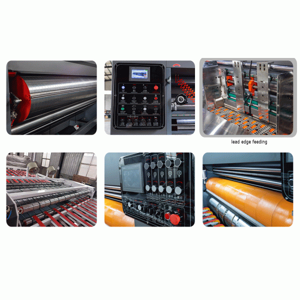 Flexo printing and slotter machine automatic Corrugated Fruit Pizza Box printing die cutting Making machine