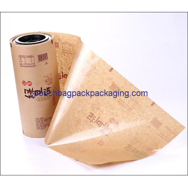 Custom printing laminated aluminum foil plastic film rolls for sauce