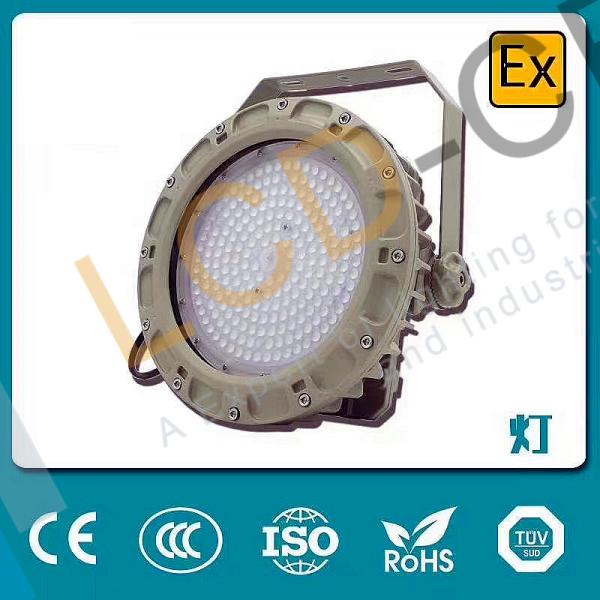 9-20mm thick temper glass cover explosion proof led flood & high bay for Zone 1 & 21