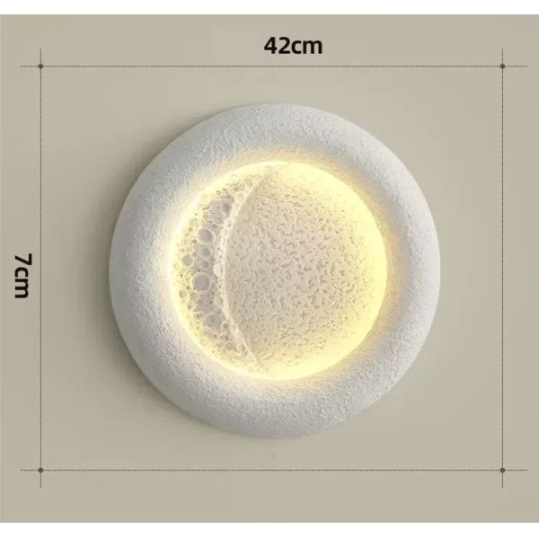 kids room decorative lighting fixture cream breeze Minimalist Wabi Sabi moon ceiling light(WH-MA-302)