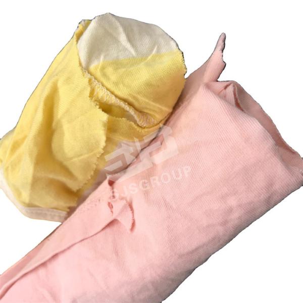 Factory Price Light Color Mixed Printed T Shirt Rags Cotton High Quality Shop Wiping Rags used cotton wiper rags