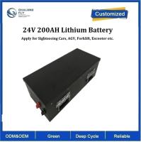 CLF OEM Power Lítio Ferro LiFePO4 200Ah 24V Bateria de Lítio Packs Para Carros Turísticos AGV empilhadeira scooter EV Carro