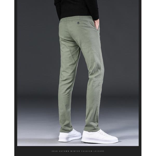 None Printing Methods Men's Casual Pants Elastic Cotton Suit Pants for Men's Clothing