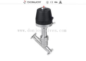 Donjoyの180°C蒸気のための三calmpが付いている空気の角度の座席弁