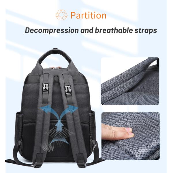 Luxury Mommy Travel Waterproof Baby Diaper Backpack Multifunctional Laptop Bag for Mom&Dad Diaper Bag