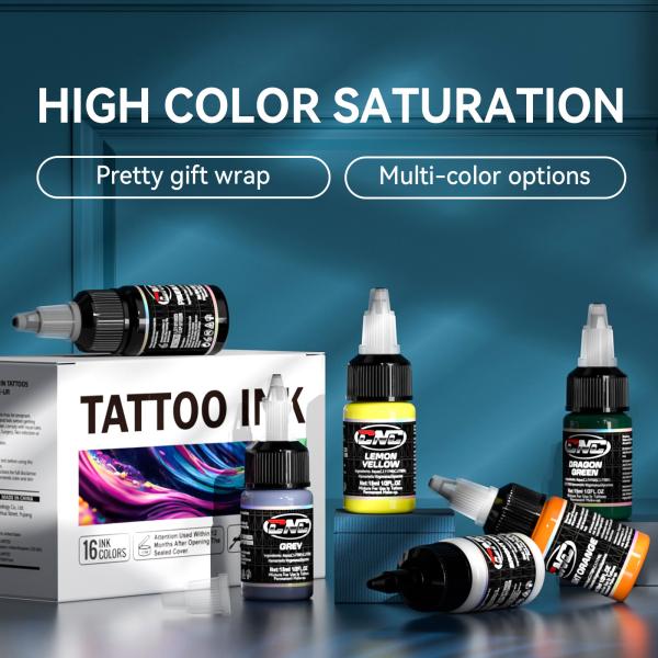 Waterproof Tattoo Ink 1/2OZ Tattoo Pigments For Permanent Makeup