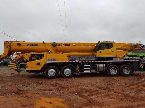 Jaune Xcmg 75 tonnes Grue mobile Poids du modèle populaire