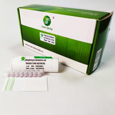 Gentamicina da estreptomicina e testes rápidos combinados da tira de teste 96 do Kanamycin/jogo