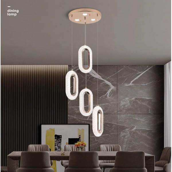 Nordic light luxury living room restaurant entrance chandelier high-end creative bedroom lamp led chandelier full set of home lighting