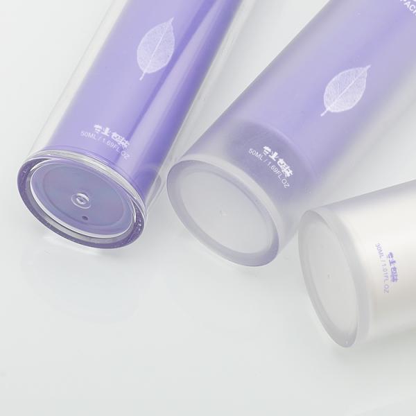 Cylinder PP AS Vacuum Pump Bottle For Cosmetic Packaging Silk Screen Printing