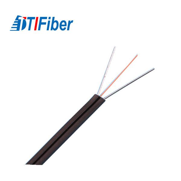2 revestimento autossuficiente FTTH exterior do cabo TTI LSZH da rede da fibra ótica do núcleo