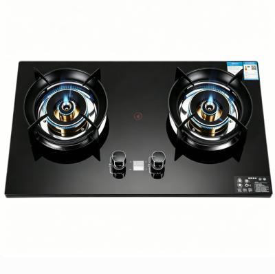 Built In Installation Tempered Glass Surface Gas Cooker Stove 2 Burner OEM ODM Factory