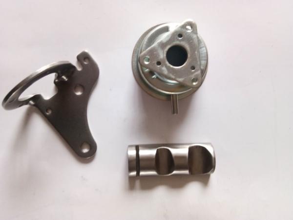 Small Iron Sheet Metal Stamping Parts Cutting And Bending Process Galvanized Finish