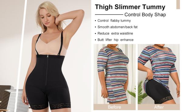 Vêtements à la taille haute sans couture pour femmes pour contrôle du ventre épaisseur standard