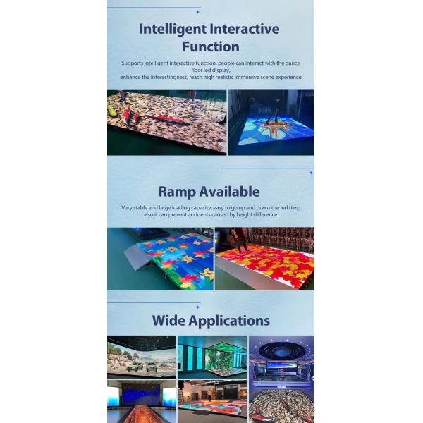 Most Popular White Starlit RGB LED Dance Floor Panels For Wedding DJ Bar Party Twinkling Light Dance Floor Tile