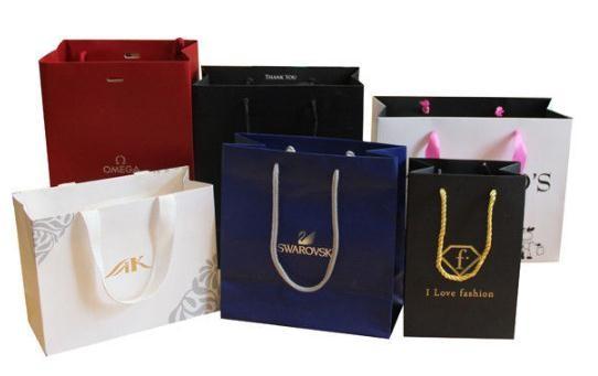 Multi Colored Customized Shopping Bags For Business Shopping / Gift Packing