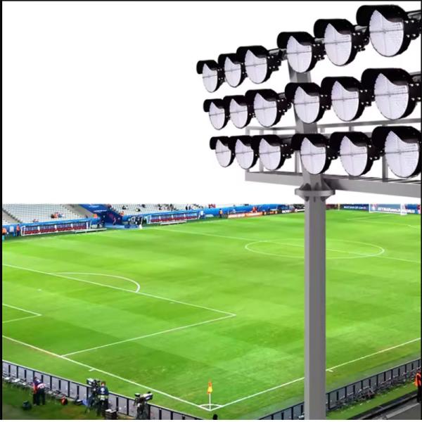 Round Football Stadium Lighting with 50000 Hours Working Lifetime LED Floodlight