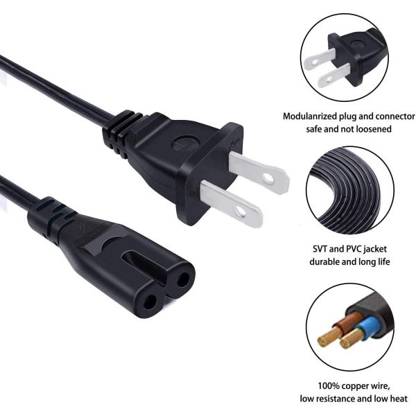 2 м 6 футов 2 Пин США Рисунок 8 Удлинительный кабель питания Us штекер к шнуру кабеля питания Iec C7