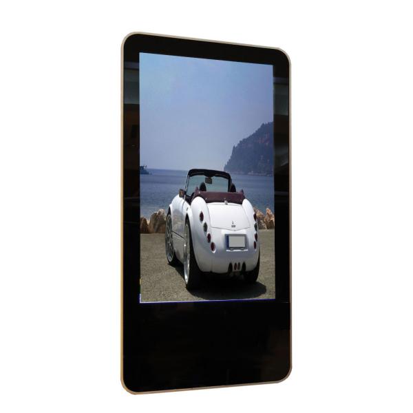 27 Signage extra mince de Digital de la publicité dans l'aéroport, affichage d'écran fixé au mur