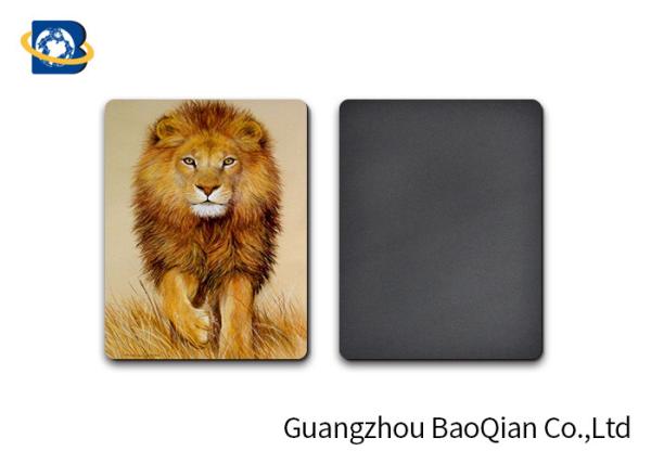 Stunning Lion 3D Image Lenticular Magnet Sticker 0.45mm Thickness For Decoration