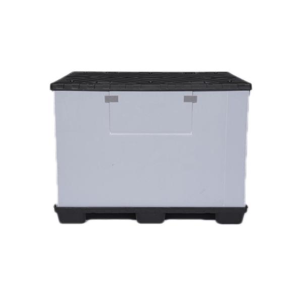 Collapsible Automotive Battery Plastic Pallet Box for Stackable Storage and Transport