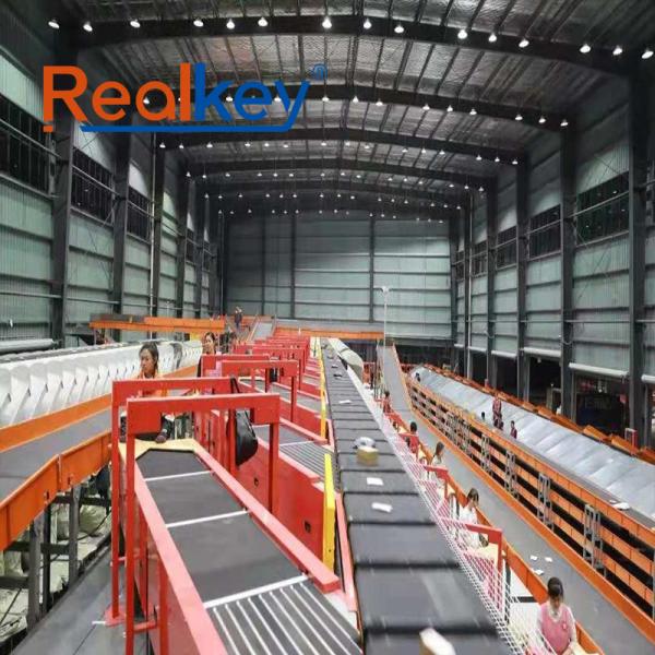 Trieur à courroie transversale Realkey – Conçu pour une efficacité logistique à haut volume