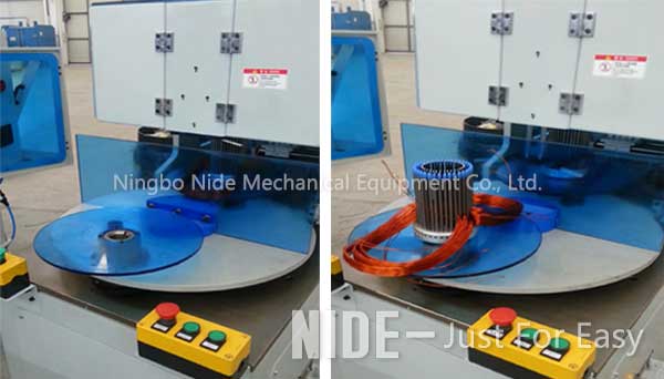 Compressor Stator Motor Winding Machine 380v Automatic Vertical Type