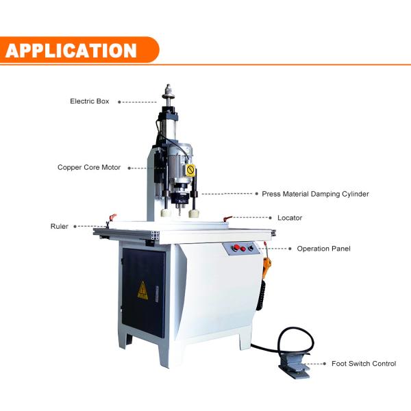 800x750x1700mm Single Line Number Hinge Boring Machine for Vertical Cabinet Drilling