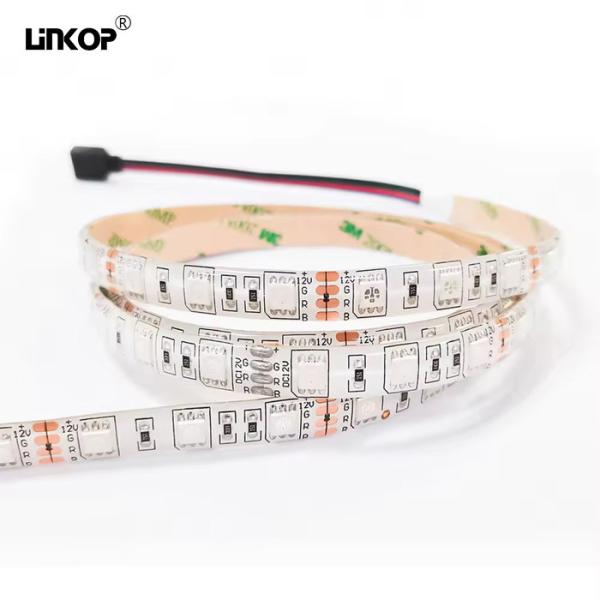 LED 5050 カラフル ディムダブル 60 LED/M Rgb 柔軟なストライプライト 防水 Ip65