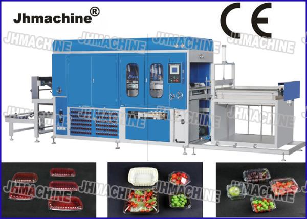 PP Plastic sheet  Vacuum Thermoforming Machine , big forming area For Food Trays