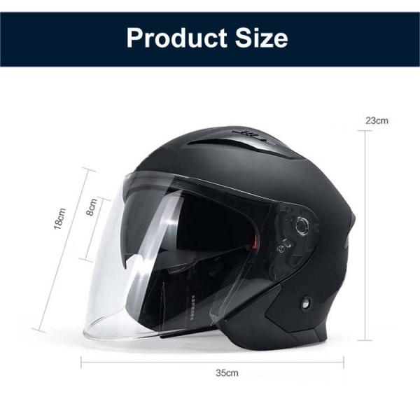 Adjustable Double Visor Flip Open Face DOT Approved Motorcycle Helmet with Custom Logo