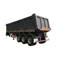 Veículo de descarga de carvão de aço carbono BPW Semi-reboque 50t Carga útil 3 eixos