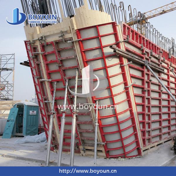 Bridge Column Concrete Pier Formwork Square Shape Steel Template Concrete Pier Mould