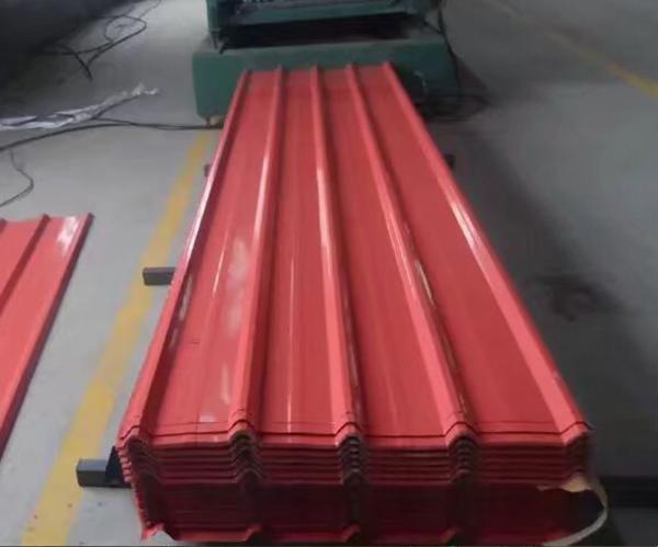 Smooth And Flat Color Coated Roofing Sheets / Metal Roof Tiles For Houses